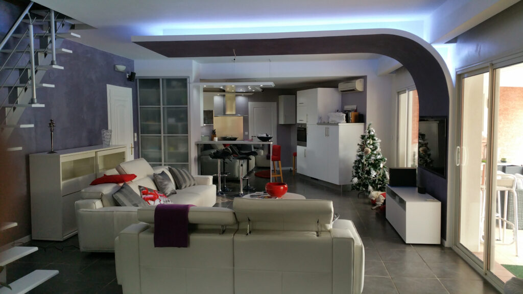 Décoration d'un salon à Saint-Hilaire