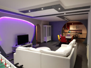 décoration d’un salon à Montans