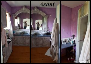 salle de bain en béton ciré à Toulouse